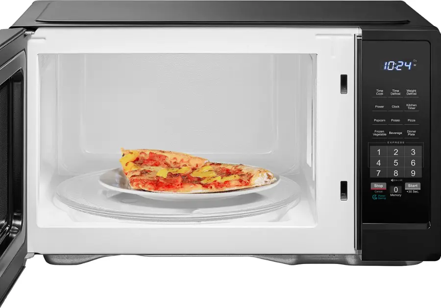 Alt View 14. Insignia™ - 1.1 Cu. Ft. Countertop Microwave - Black.