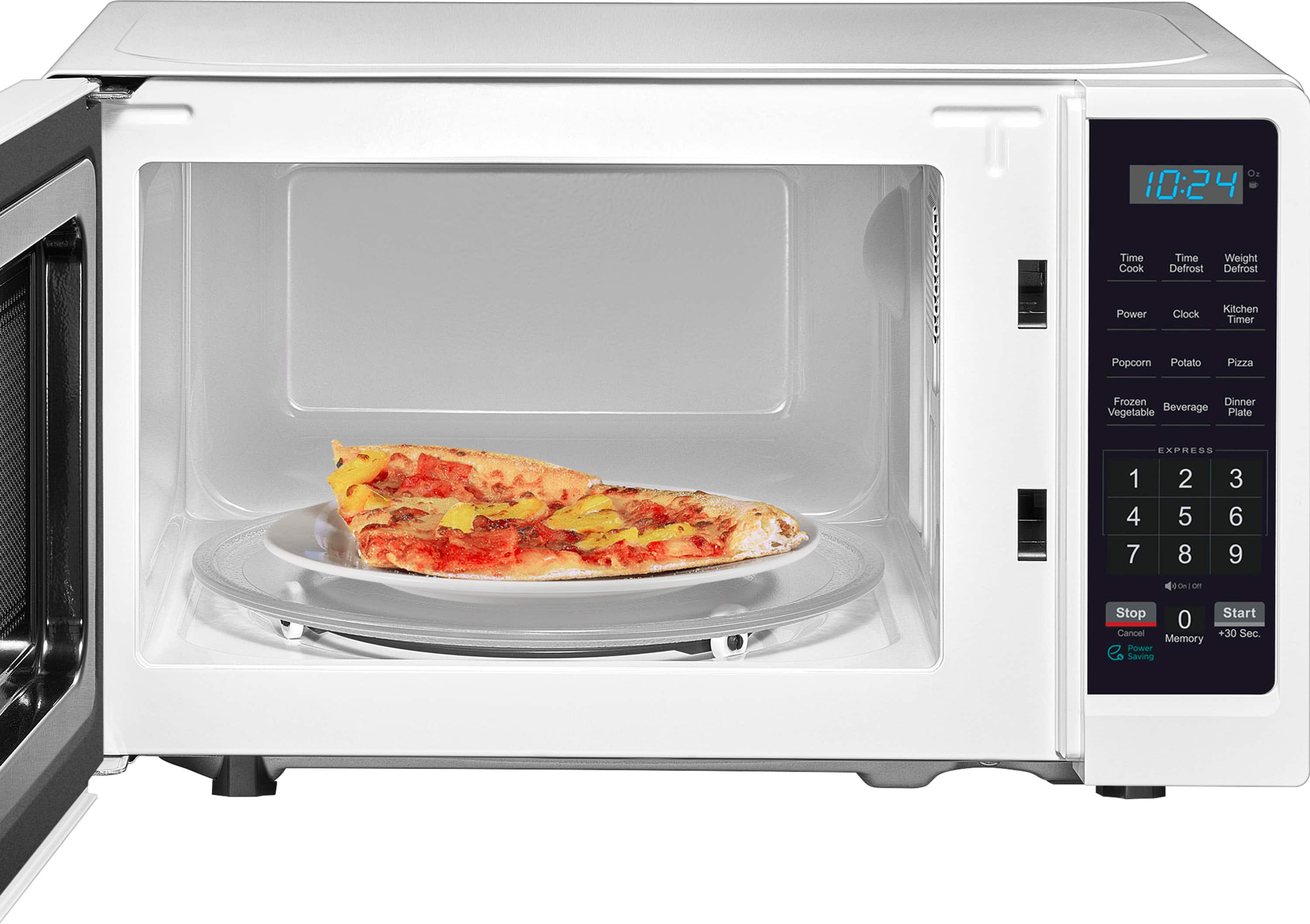 Alt View 13. Insignia™ - .7 Cu. Ft. Compact Microwave - White.
