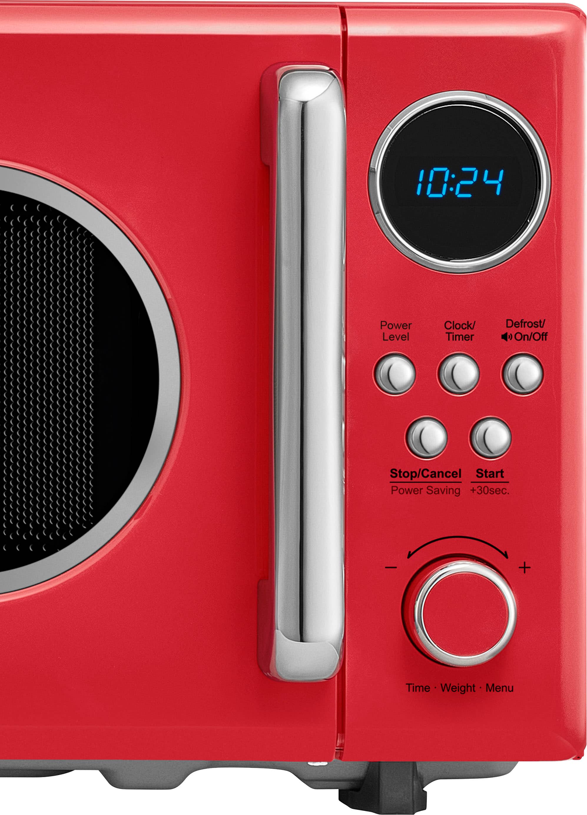 Alt View 12. Insignia™ - .7 Cu. Ft. Retro Compact Microwave - Red.