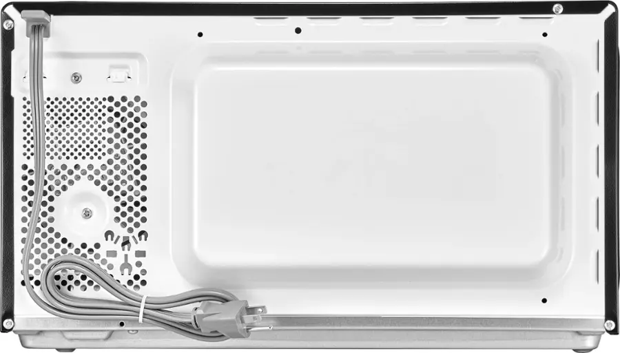Alt View 11. Insignia™ - .9 Cu. Ft. Compact Countertop Microwave - Stainless Steel.