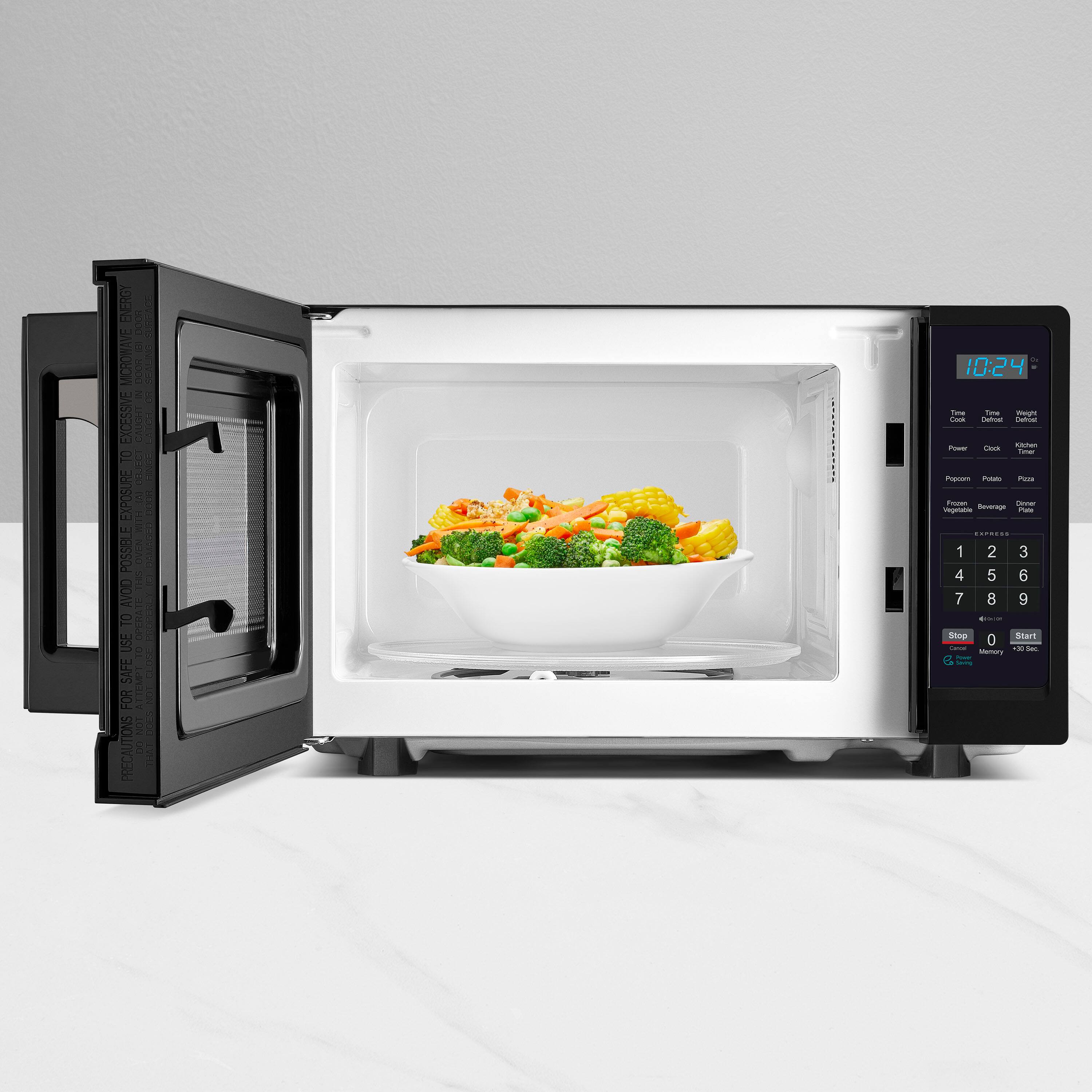 Alt View 15. Insignia™ - .7 Cu. Ft. Compact  Microwave - Black.