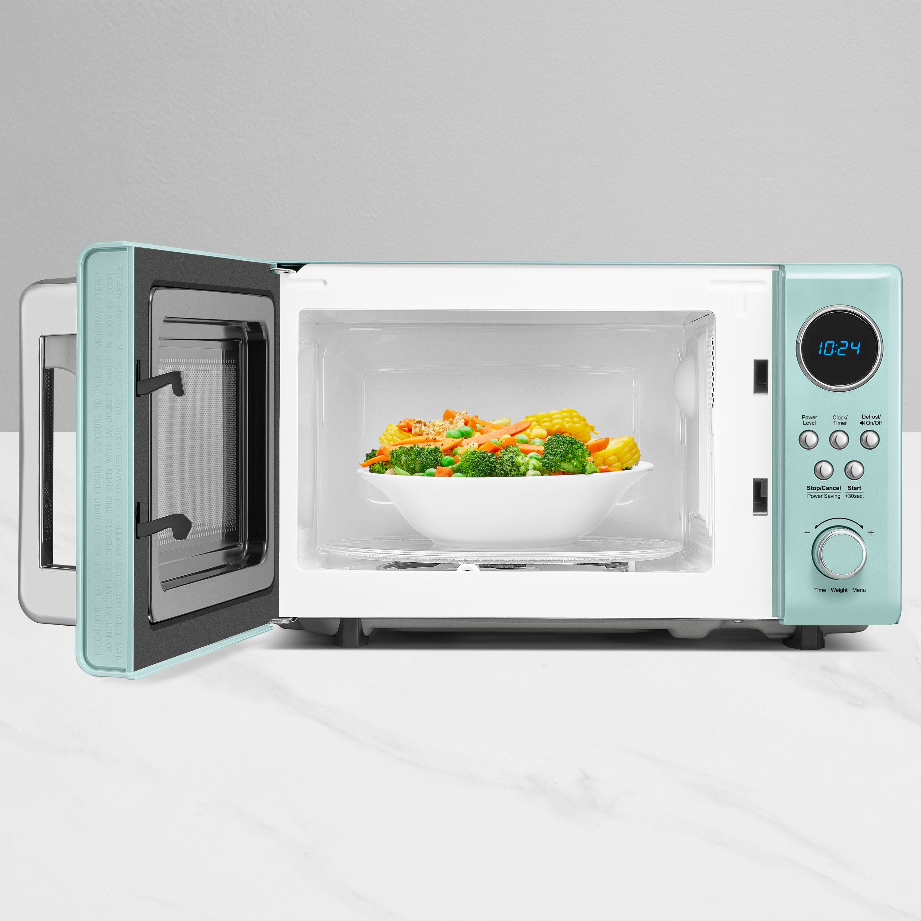 Customer Reviews: Insignia™ .7 Cu. Ft. Retro Compact Microwave Mint NS ...