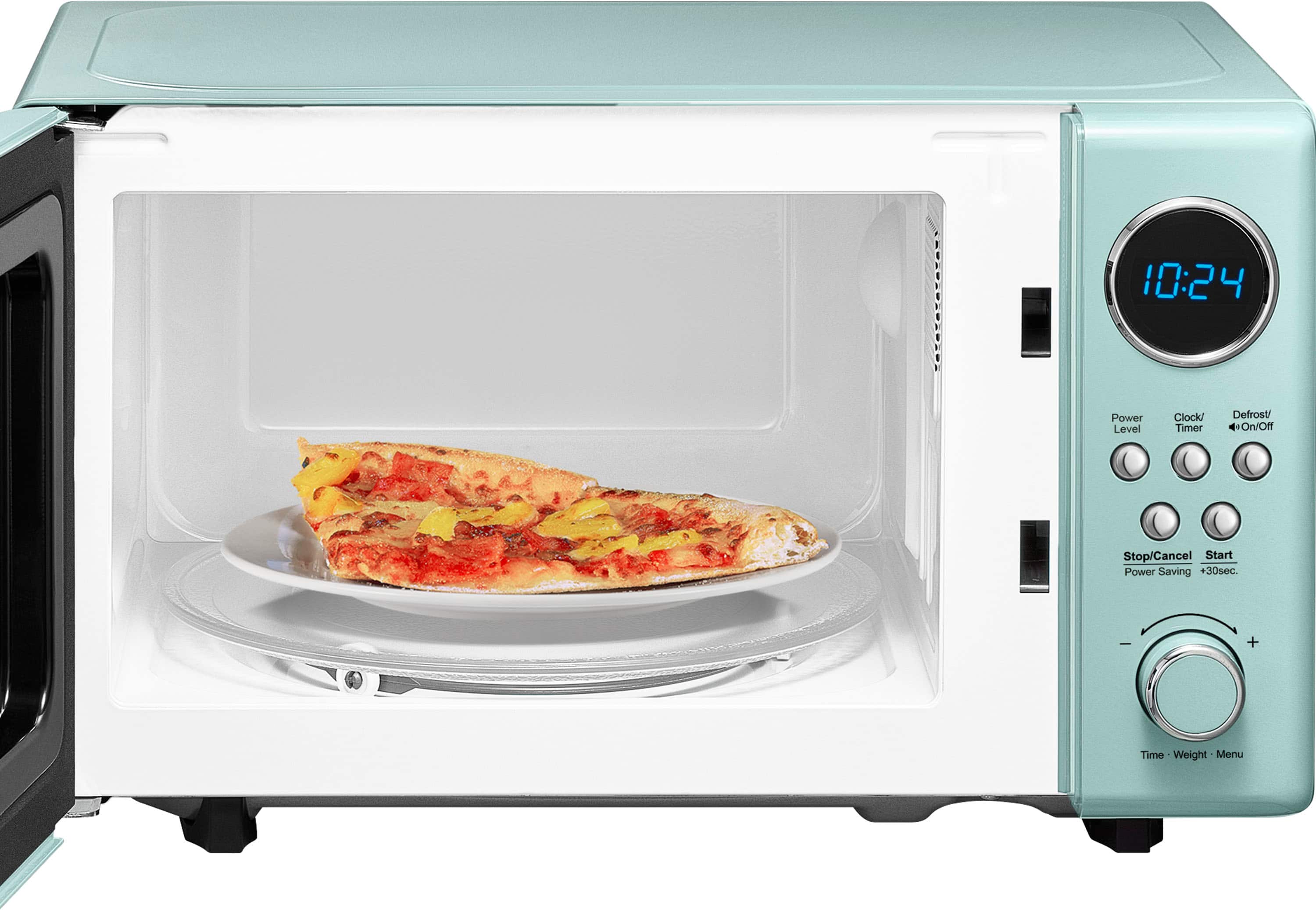 Alt View 14. Insignia™ - .7 Cu. Ft. Retro Compact Microwave - Mint.