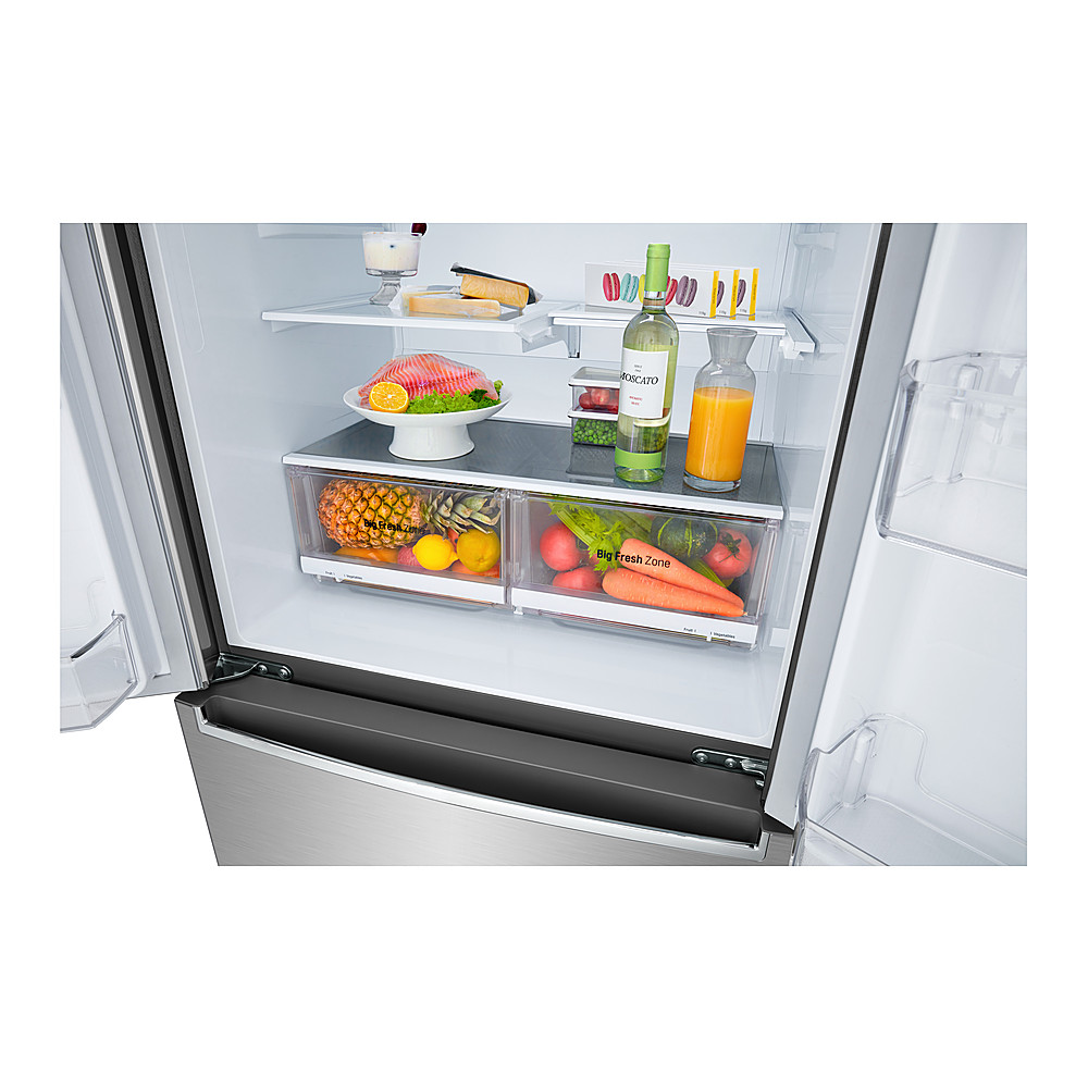 Best Buy: LG 19 Cu. Ft. 4-Door French Door Counter Depth Refrigerator ...