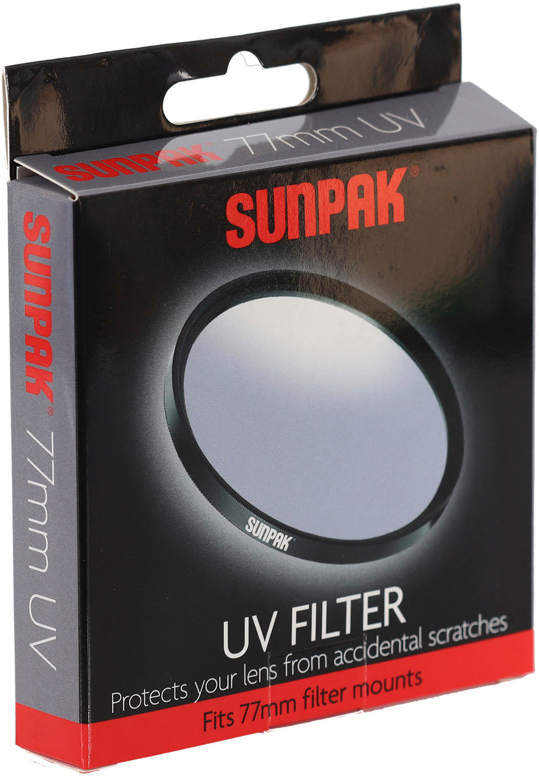 Left View: Sunpak - Circle 77mm Ultraviolet Lens Filter