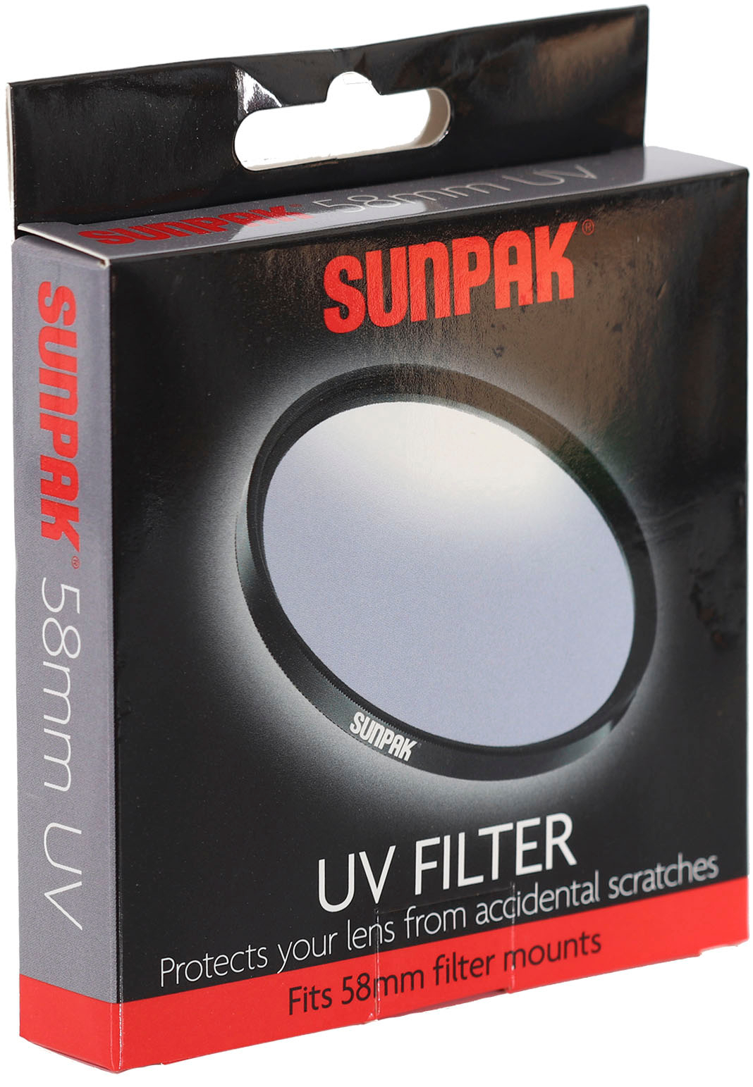 Left View: Sunpak - Circle 58mm Ultraviolet Lens Filter
