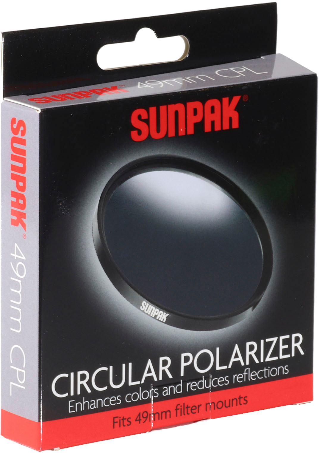 Left View: Sunpak - Circle 49mm Polarizer Lens Filter