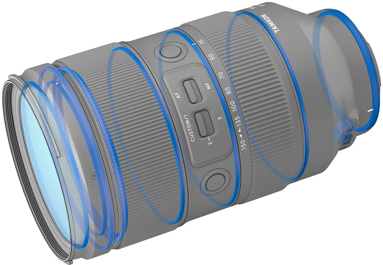 Back View: Sigma 50mm f/2 DG DN Contemporary Standard Lens for Sony- E Cameras