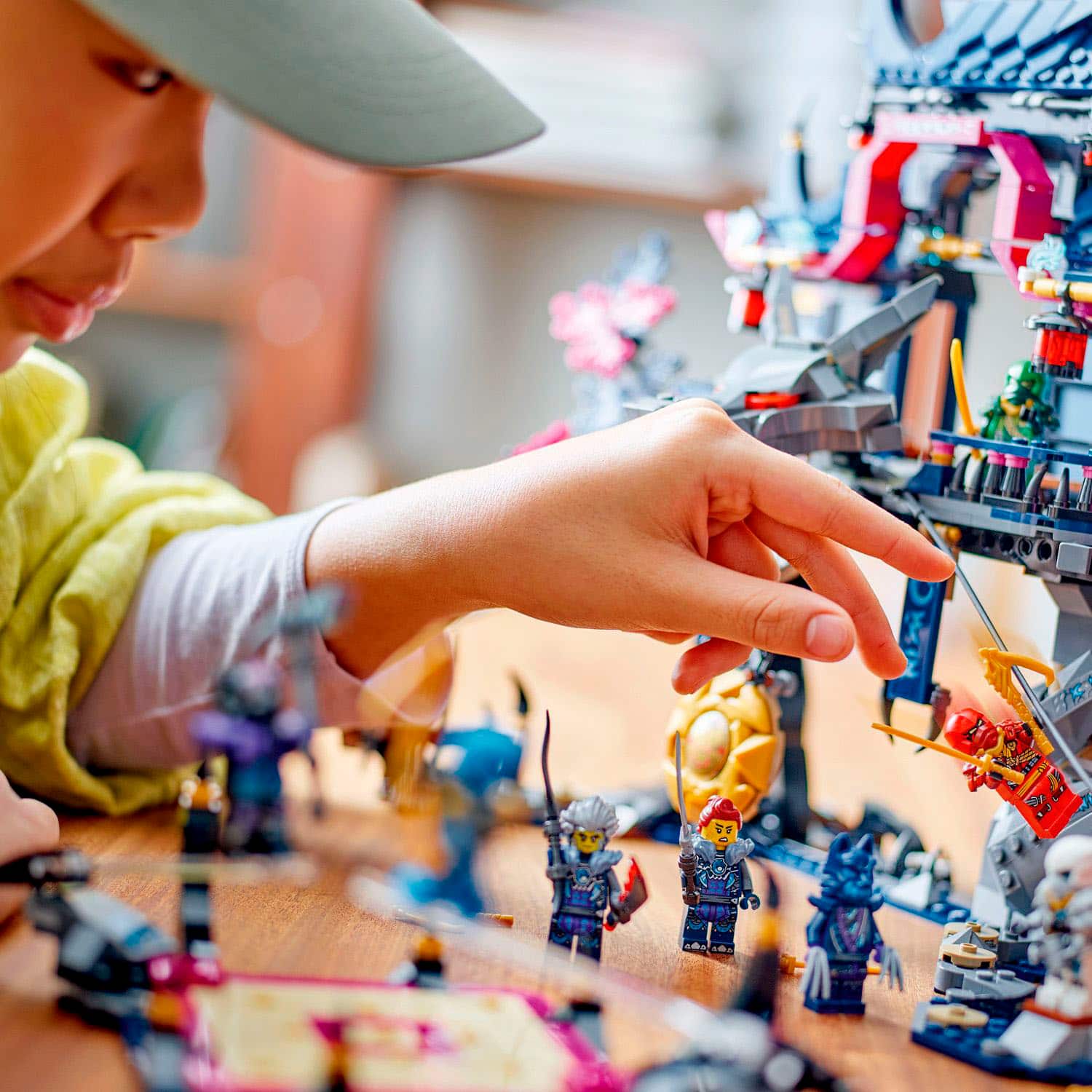 Left. LEGO - NINJAGO Wolf Mask Shadow Dojo Building Toy Set 71813.