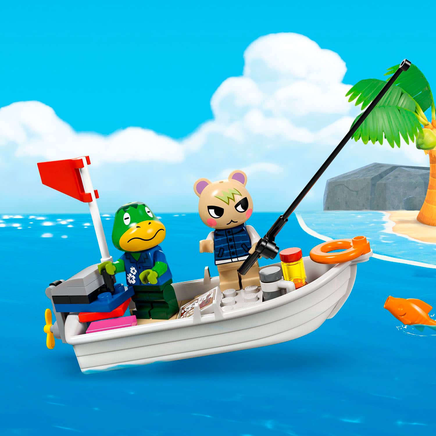 Alt View 13. LEGO - Animal Crossing Kapp’n’s Island Boat Tour Video Game Toy 77048.