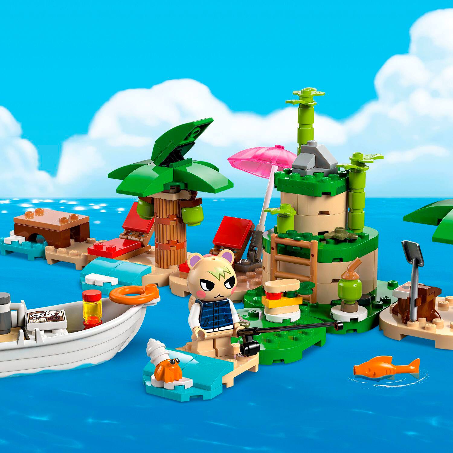 Alt View 11. LEGO - Animal Crossing Kapp’n’s Island Boat Tour Video Game Toy 77048.