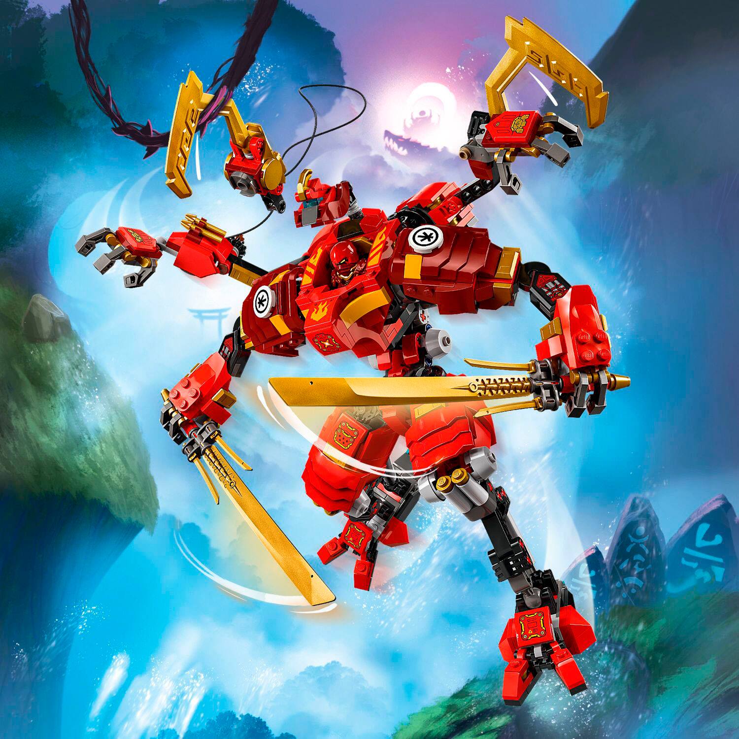 Angle. LEGO - NINJAGO Kai’s Ninja Climber Mech Ninja Gift Toy Set 71812.