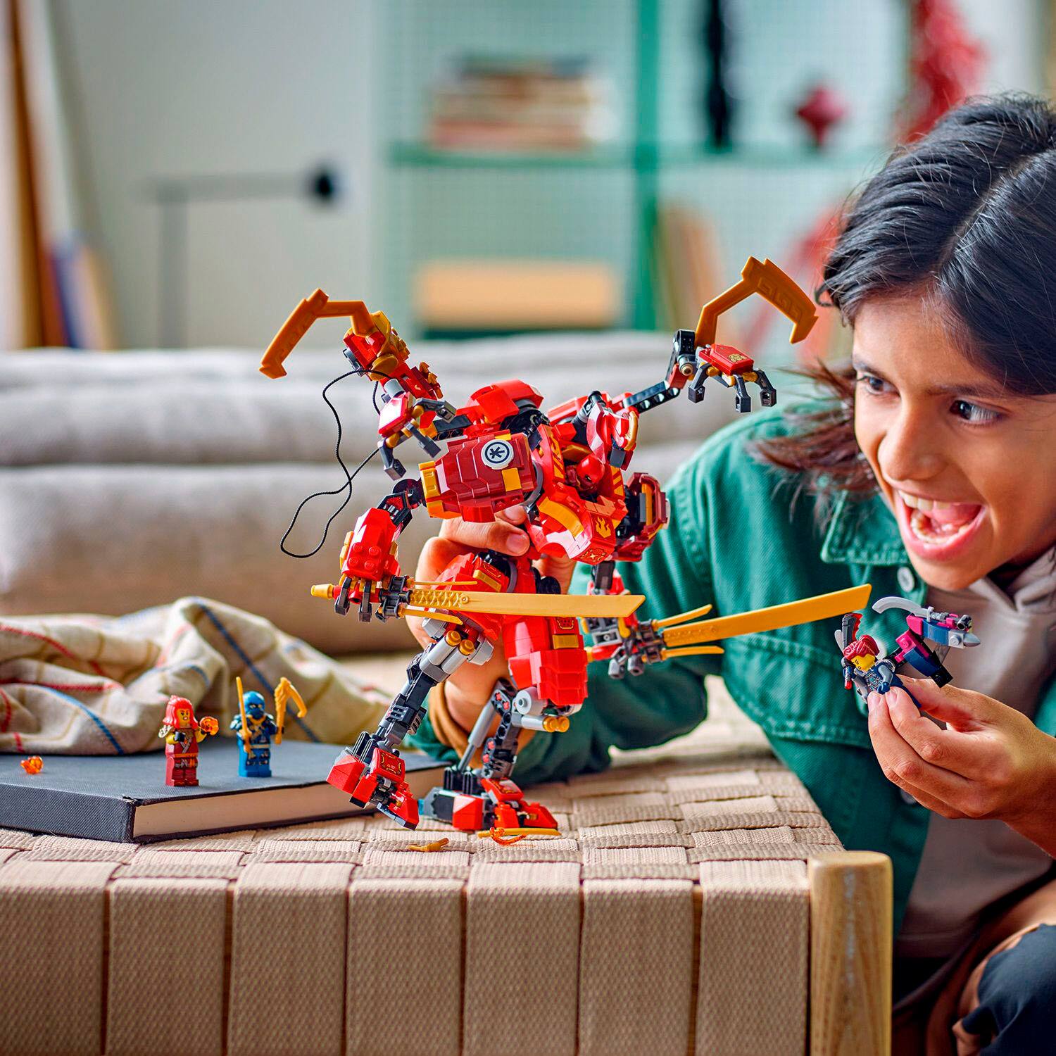 Left. LEGO - NINJAGO Kai’s Ninja Climber Mech Ninja Gift Toy Set 71812.