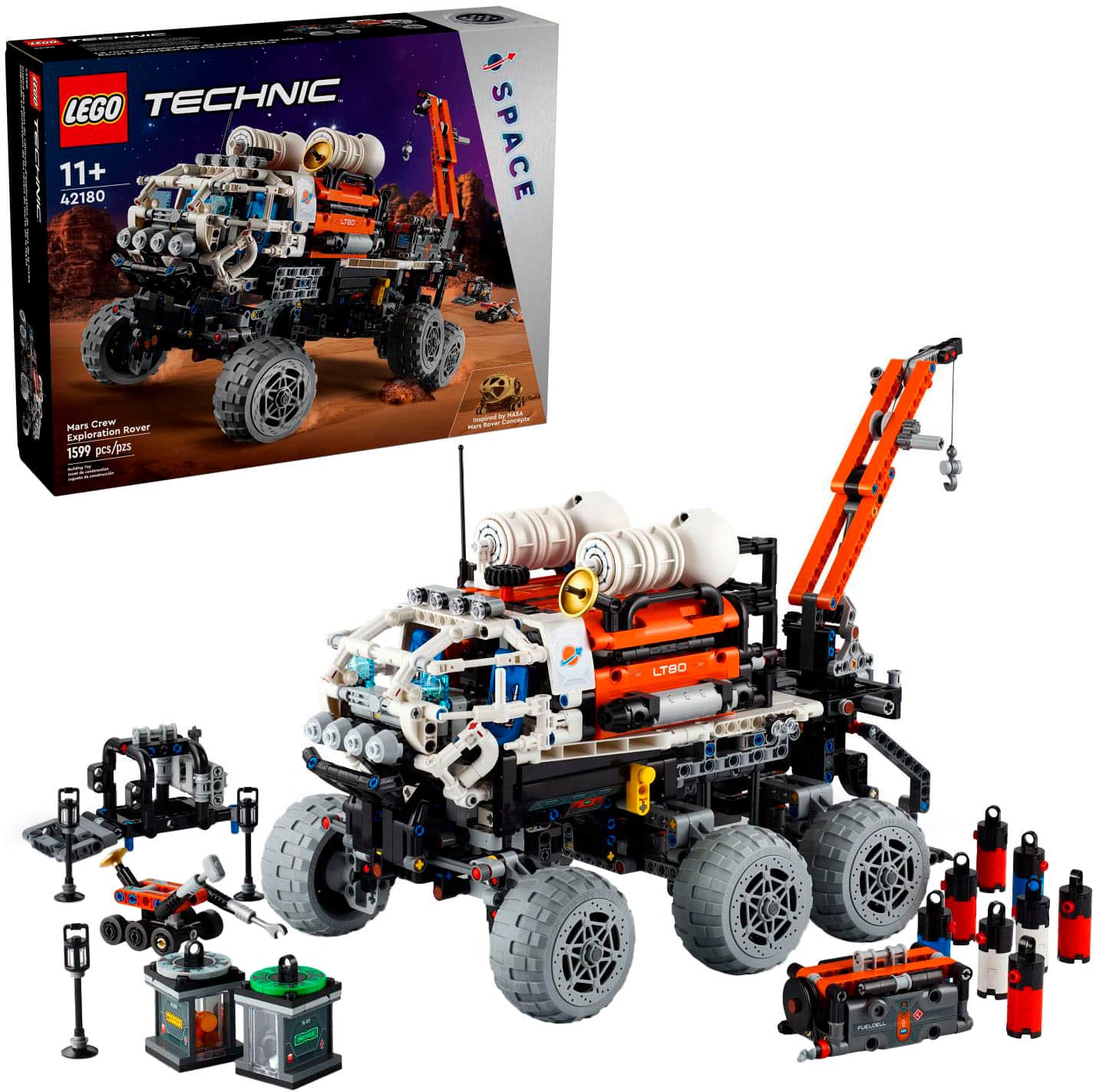 Front. LEGO - Technic Mars Crew Exploration Rover Advanced Building Kit 42180.
