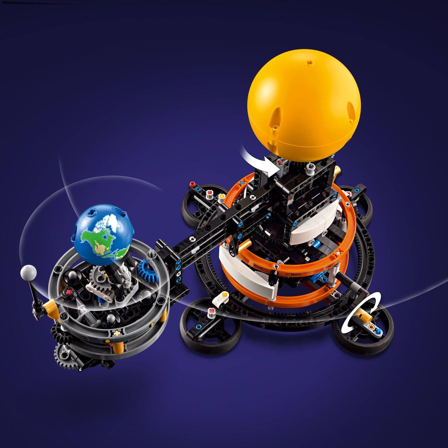 Left. LEGO - Technic Planet Earth and Moon in Orbit Space Toys Set 42179.