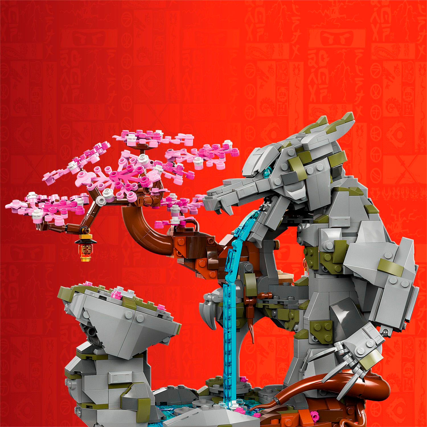 Angle. LEGO - NINJAGO Dragon Stone Shrine Build and Display Ninja Toy 71819.