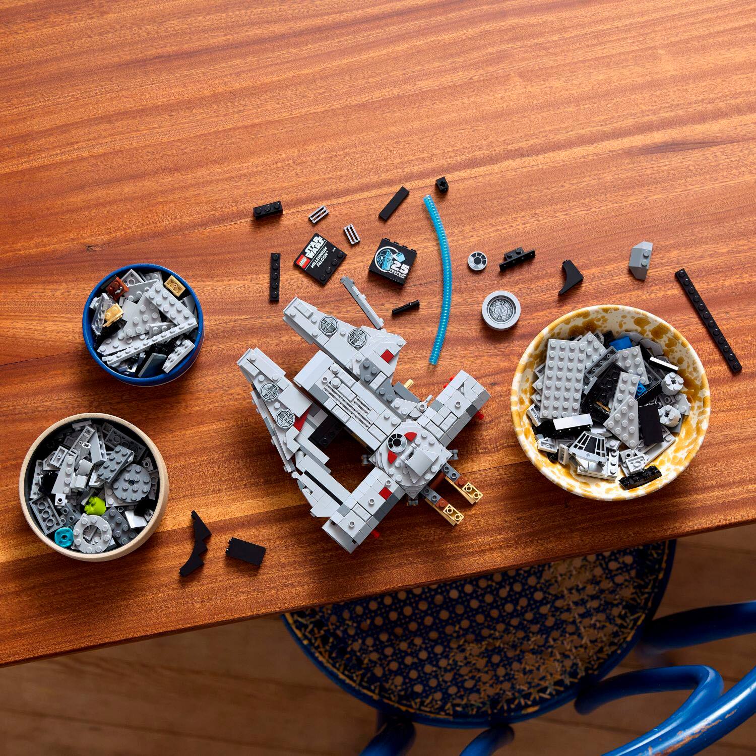 Alt View 12. LEGO - LEGO Star Wars Millennium Falcon 25th Anniversary Buildable Starship Model 75375.