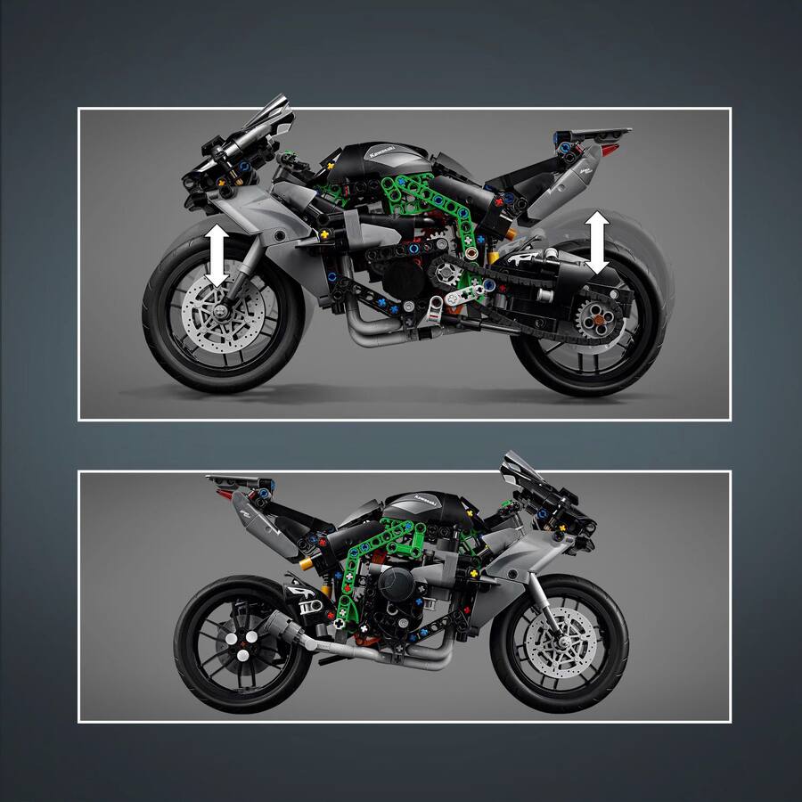 LEGO Technic Kawasaki Ninja H2R Motorcycle Toy, Kids Room Décor LEGO Technic Kawasaki Ninja H2R Motorcycle Toy, Kids Room Décor