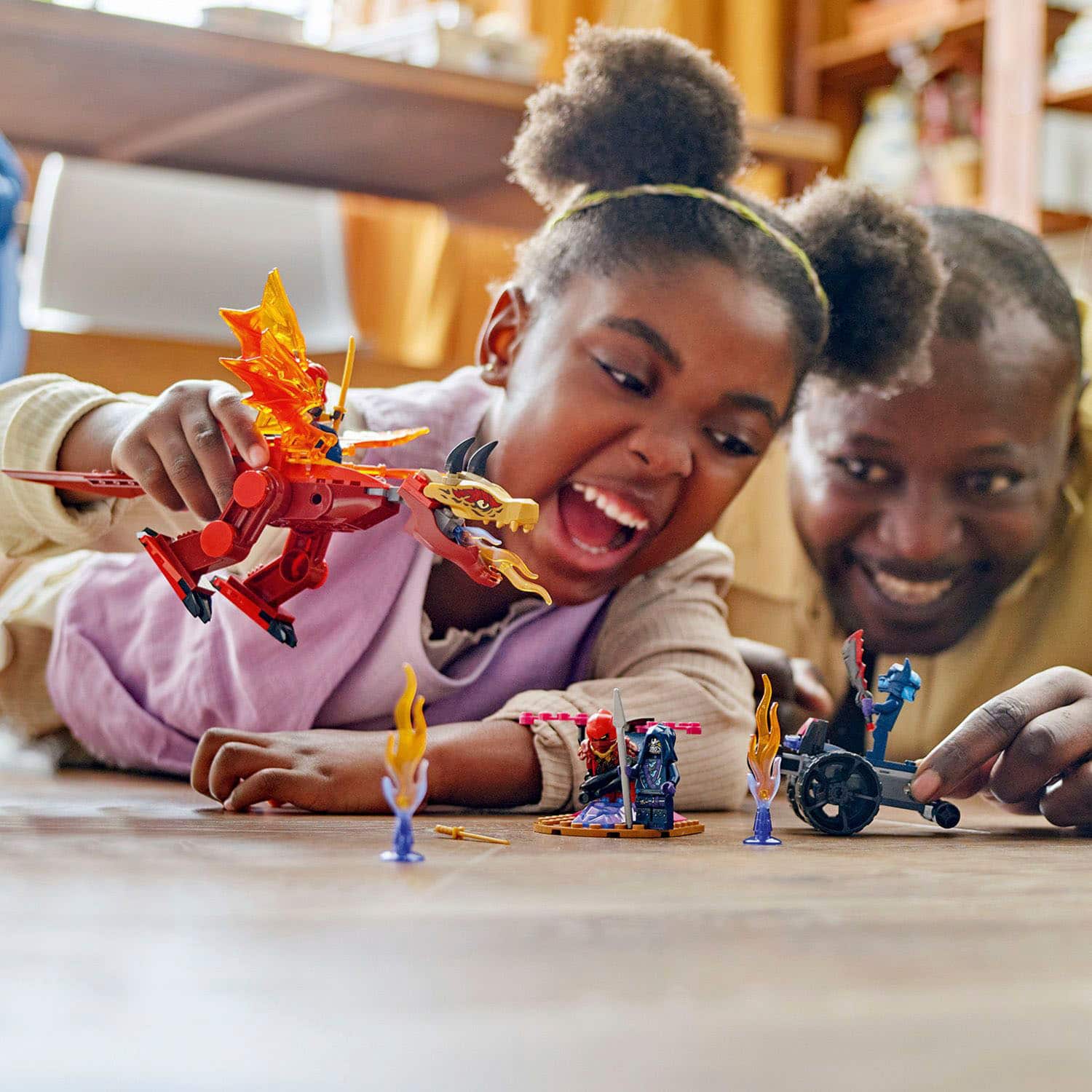 Left. LEGO - NINJAGO Kai’s Source Dragon Battle Ninja Gift Set 71815.