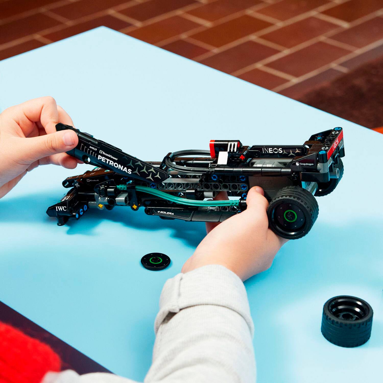 Alt View 12. LEGO - Technic Mercedes-AMG F1 W14 E Performance Pull-Back Race Car Toy 42165.