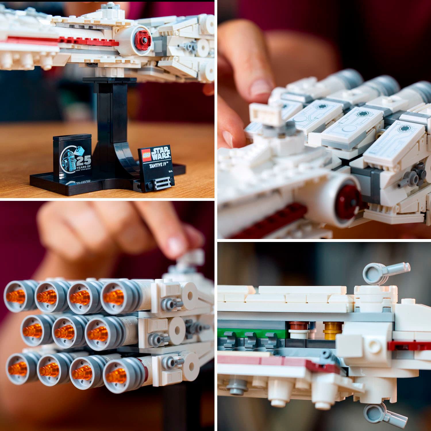 Angle. LEGO - LEGO Star Wars Tantive IV Build and Display Starship Vehicle Model 75376.