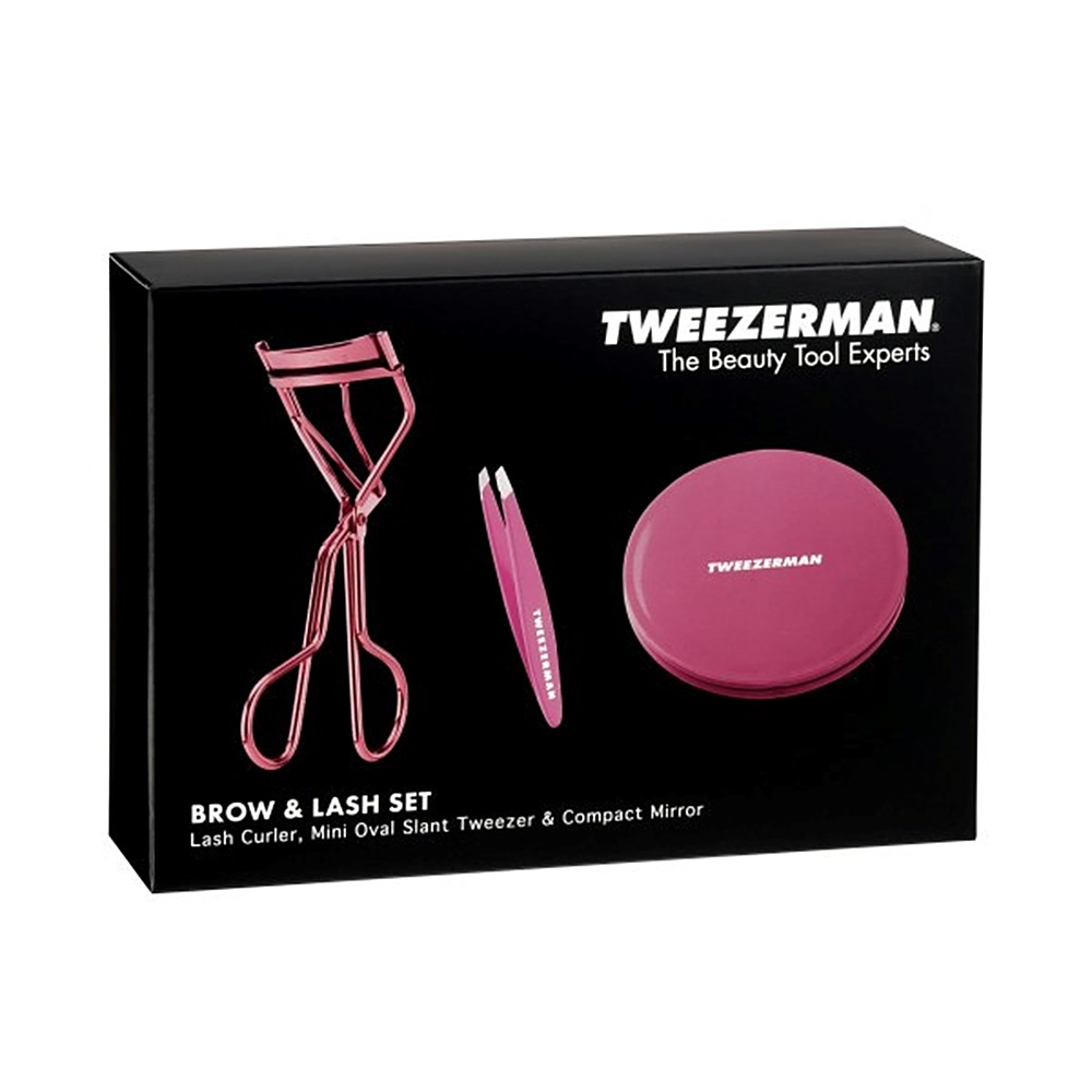 - Pink & Brow 4301-R Best Lash Buy Tweezerman Set