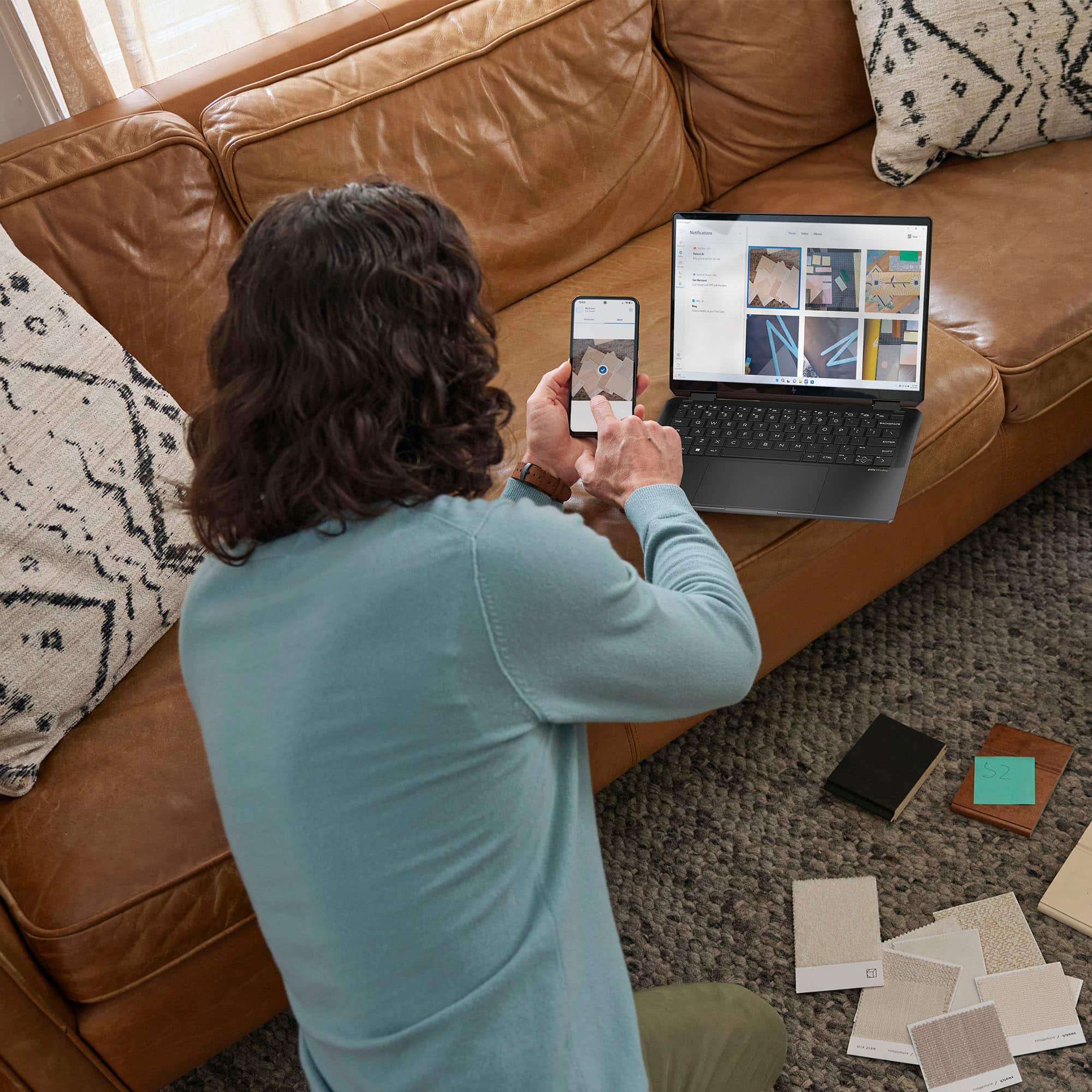 Alt View 13. HP - Spectre 2-in-1 14" 2.8K OLED Touch-Screen Laptop - Intel Core Ultra 7 - Intel Evo Edition - 16GB Memory - 1TB SSD - Nightfall Black.