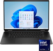 HP - Spectre 2-in-1 16" WQXGA Touch-Screen Laptop - Intel Core Ultra 7 - Intel Evo Edition - 16GB Memory - 1TB SSD - Nightfall Black - Front_Zoom
