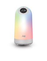 Sealy - Night Light and Wireless Speaker Sound Machine with Clock - White - Front_Zoom