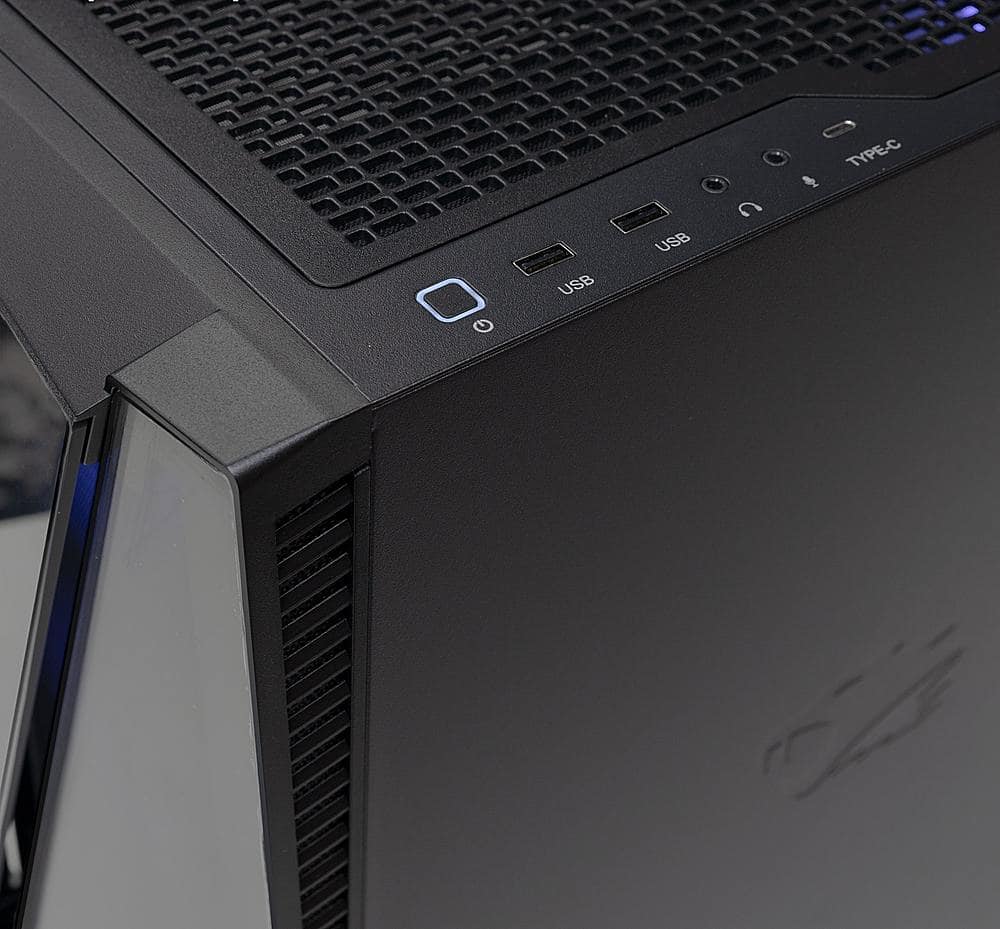 Alt View 2. iBUYPOWER - SlateMR Gaming Desktop - Intel Core i7 13700F - 16GB DDR5 5200 RAM - RTX 4060Ti 8GB - 1TB NVMe SSD - Black.