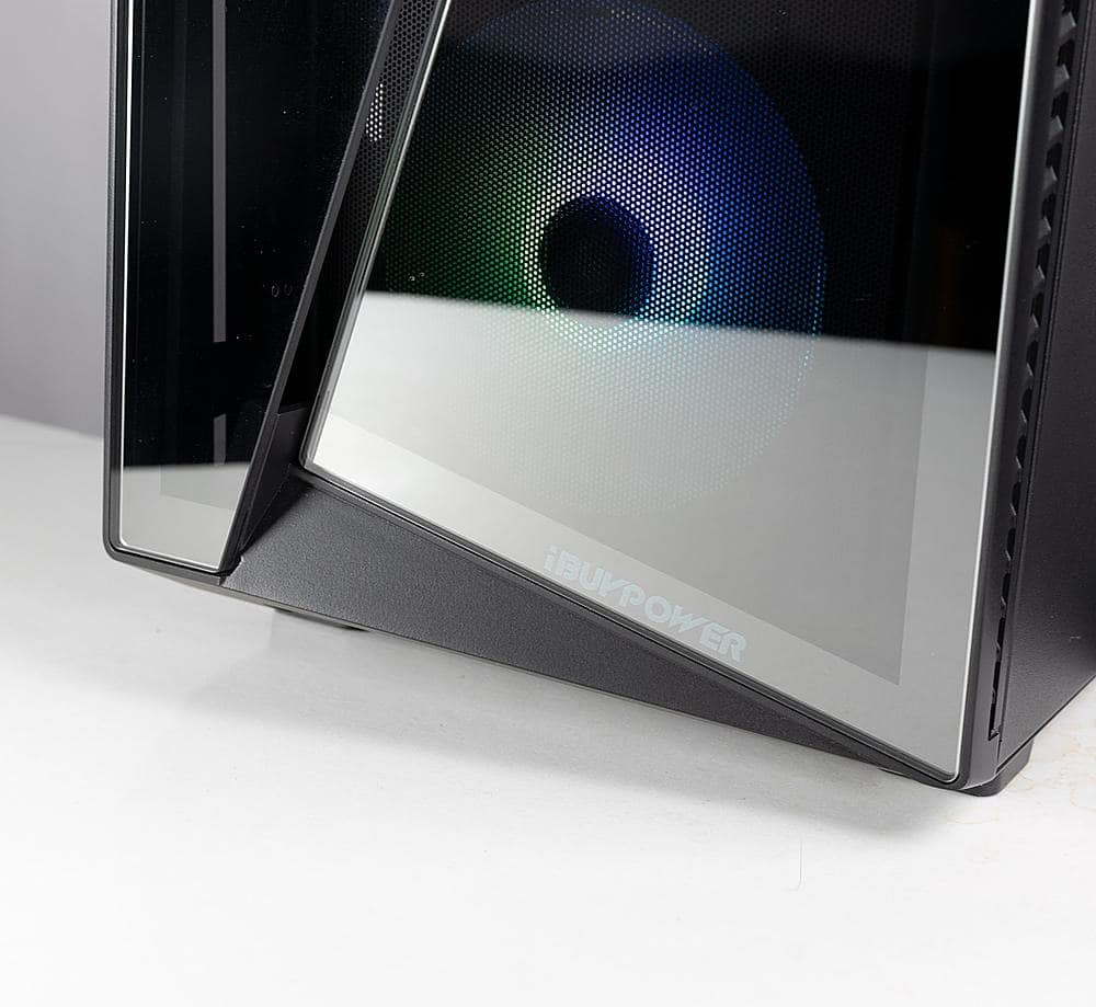 Alt View 4. iBUYPOWER - SlateMR Gaming Desktop - Intel Core i7 13700F - 16GB DDR5 5200 RAM - RTX 4060Ti 8GB - 1TB NVMe SSD - Black.