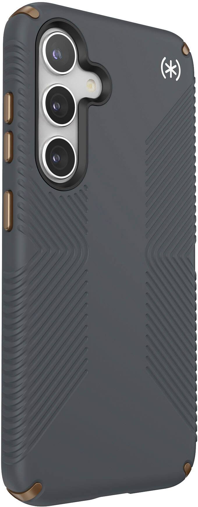Alt View 1. Speck - Presidio2 Grip Case for Samsung Galaxy S24 - Charcoal Gray.