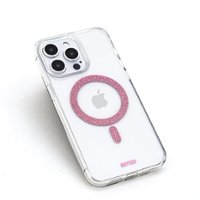 Bryten - MagFX Case for Apple iPhone 15 Pro - Pink Glitter - Front_Zoom