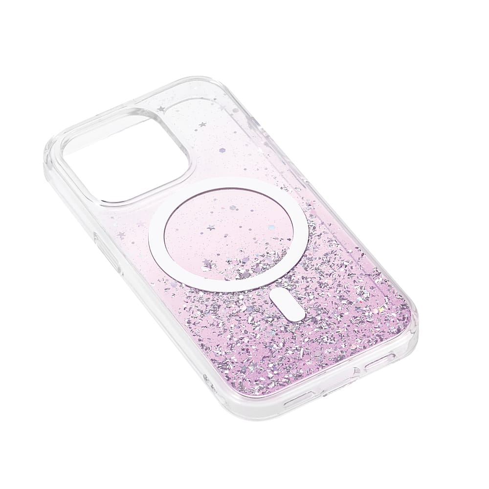 Left. Bryten - Starburst Case for Apple iPhone 15 Pro - Pink.