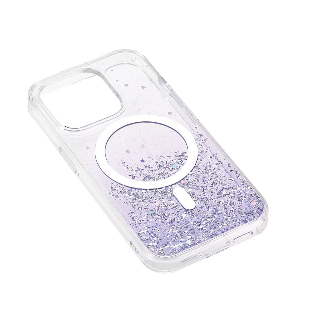 Left. Bryten - Starburst Case for Apple iPhone 15 Pro - Purple.