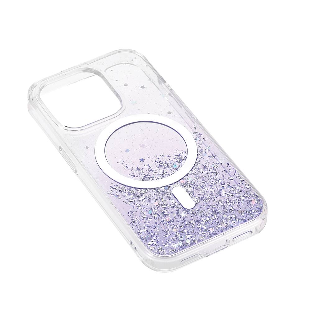 Left. Bryten - Starburst Case for Apple iPhone 15 Pro - Purple.