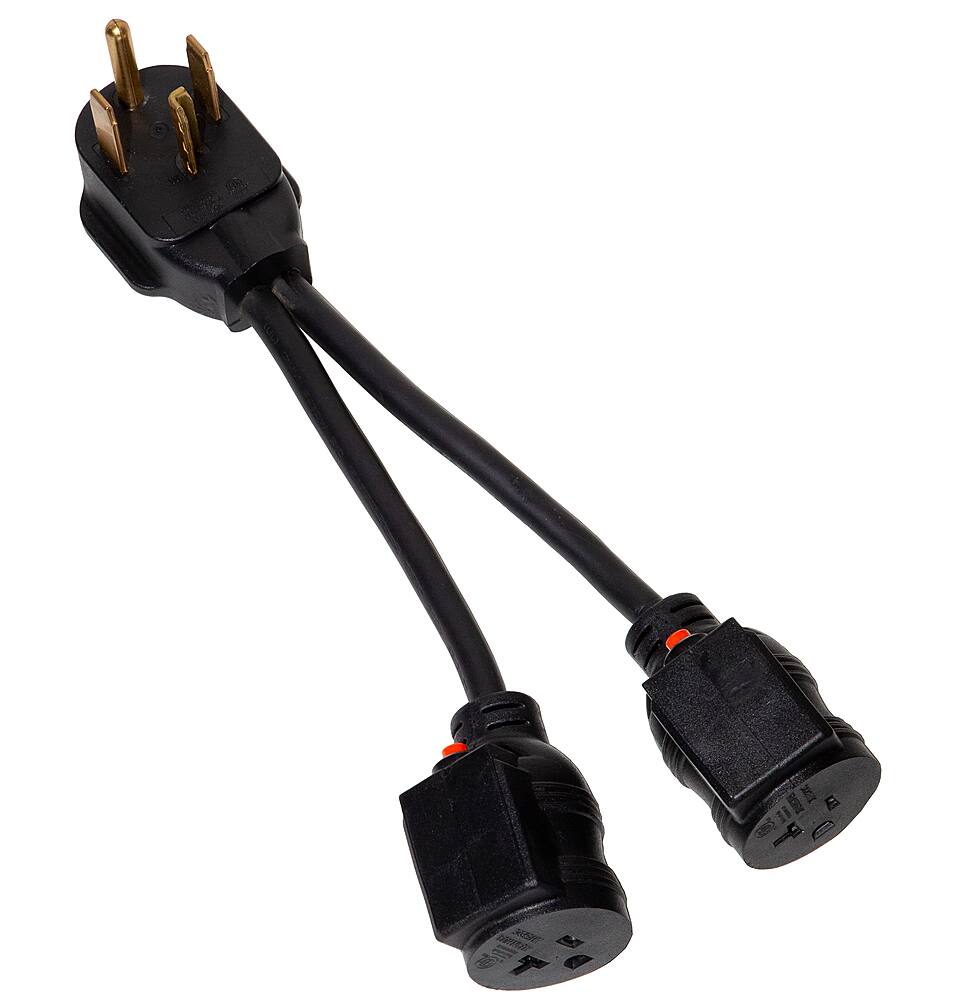 4-Prong 240V to 120V Plug Adapter for GE Profile Washer/Dryer Combo - Black