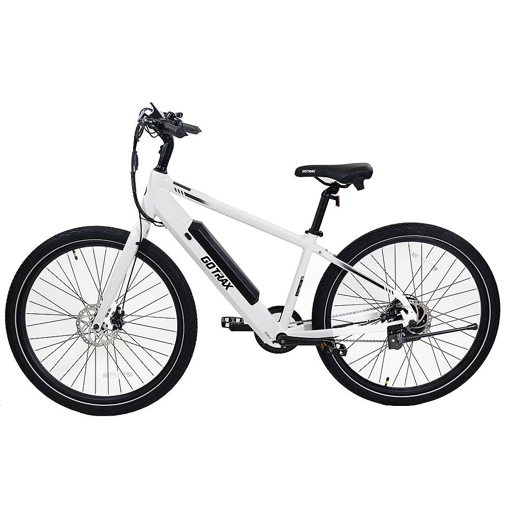 Angle View: GoTrax - CTI Step Over eBike w/ 40.5mi Max Operating Range and 20mph Max Speed - White