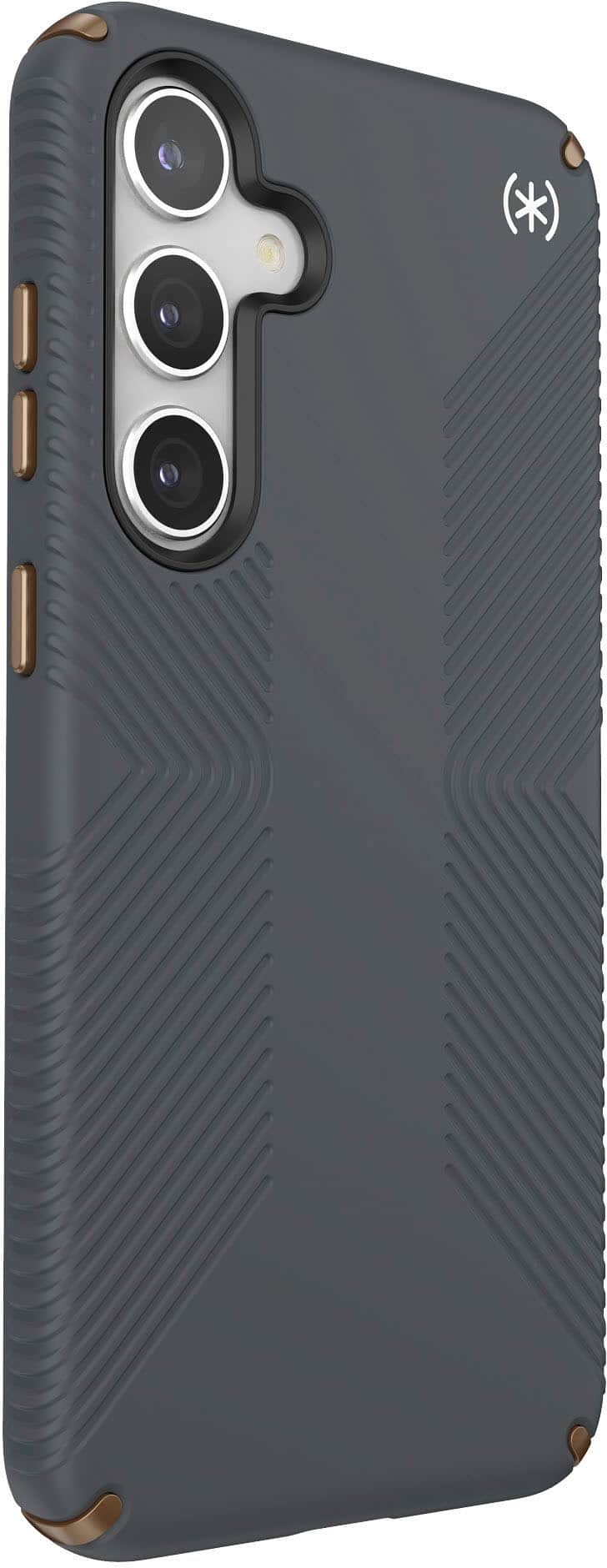 Alt View 1. Speck - Presidio2 Grip Case for Samsung Galaxy S24+ - Charcoal Gray.