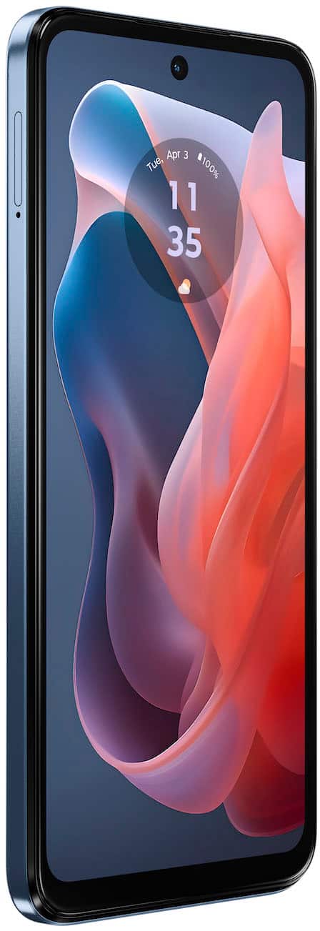 Back. Motorola - moto g play 2024 64GB (Unlocked) - Sapphire Blue.