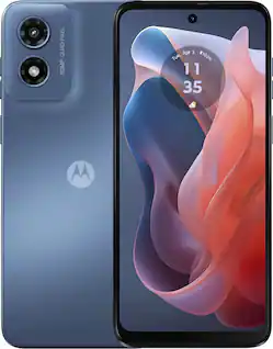 Front. Motorola - moto g play 2024 64GB (Unlocked) - Sapphire Blue.
