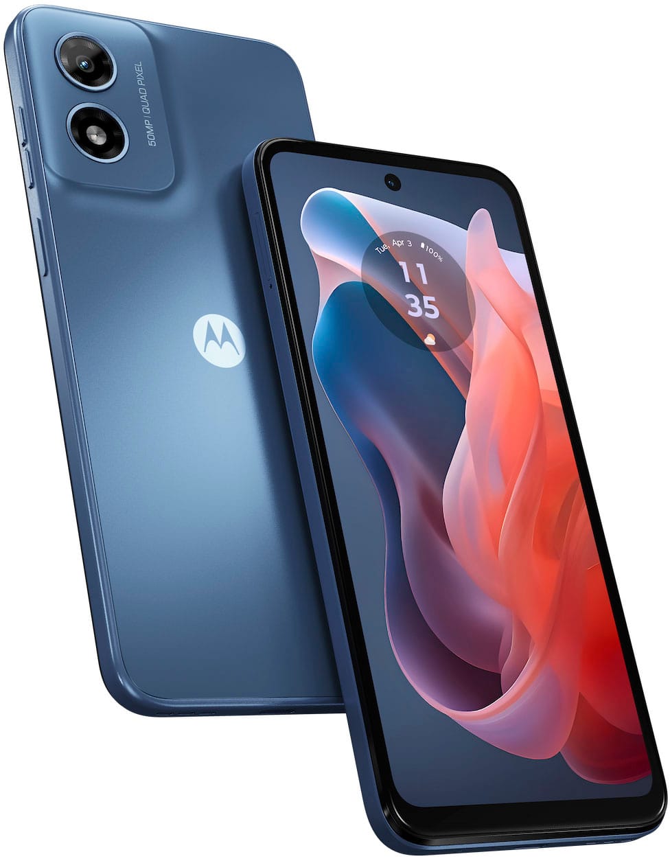 Alt View 16. Motorola - moto g play 2024 64GB (Unlocked) - Sapphire Blue.