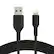Front. Belkin - BoostCharge Braided USB-A to Lightning Cable 3.3ft - Black.