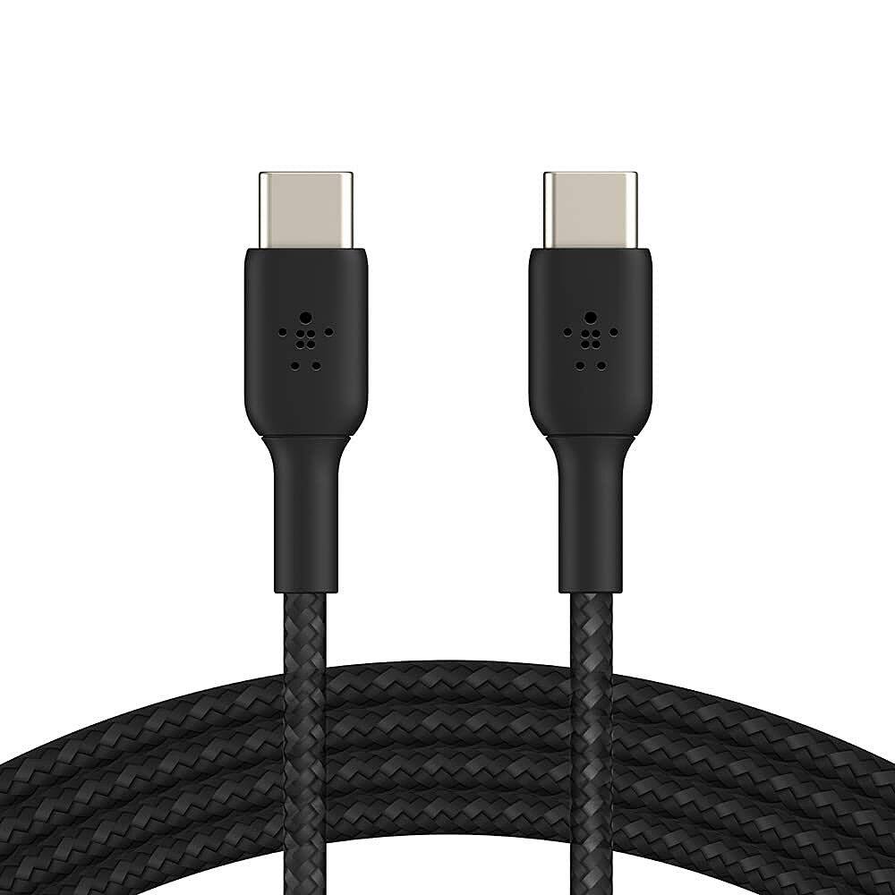 Alt View 11. Belkin - BoostCharge Braided USB-C to USB-C Cable 3.3ft - Black.