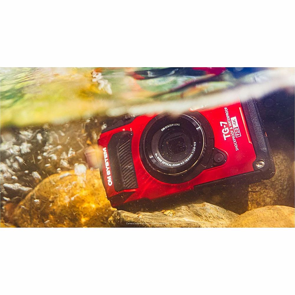 Olympus SYSTEM 4K Megapixel Best Video Buy Red TG-7 12 OM - V110030RU000 Waterproof Camera Digital