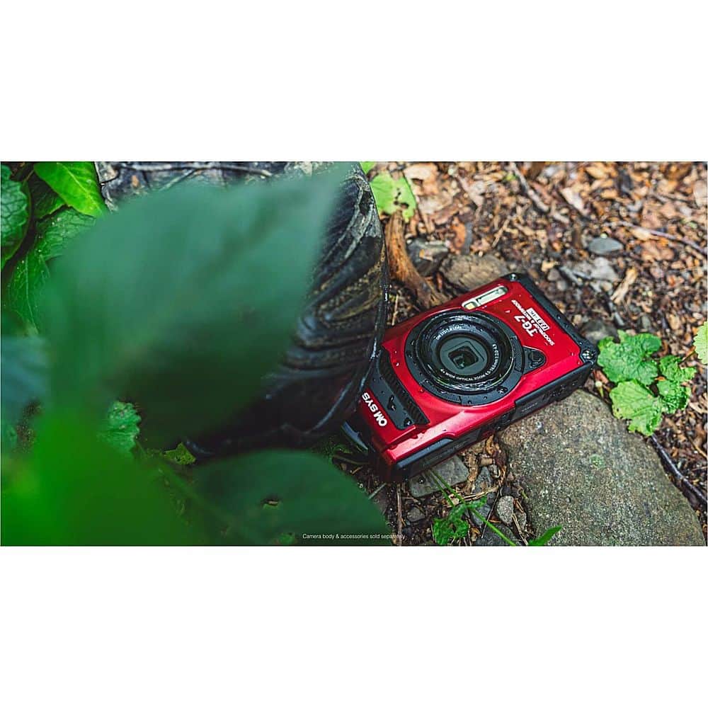 Alt View 19. Olympus - OM SYSTEM TG-7 4K Video 12 Megapixel Waterproof Digital Camera - Red.