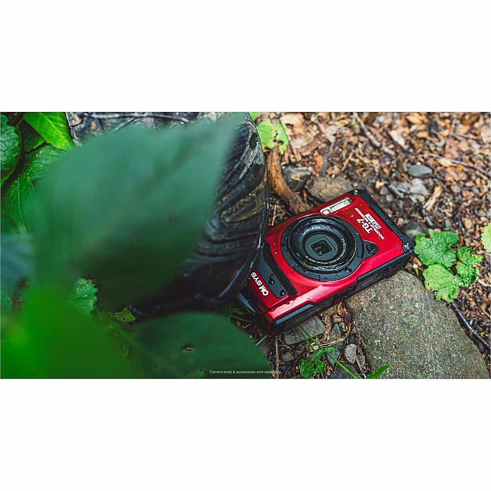 Alt View 19. Olympus - OM SYSTEM TG-7 4K Video 12 Megapixel Waterproof Digital Camera - Red.