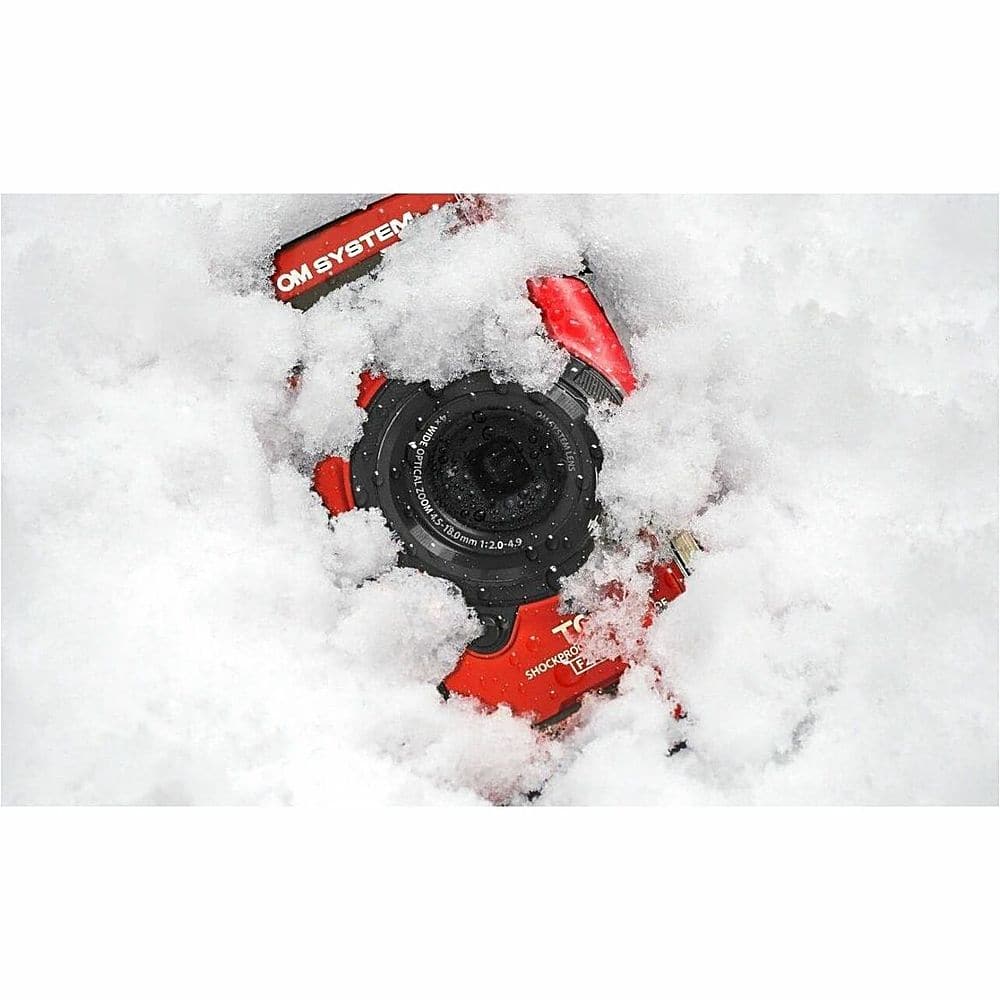 Alt View 28. Olympus - OM SYSTEM TG-7 4K Video 12 Megapixel Waterproof Digital Camera - Red.