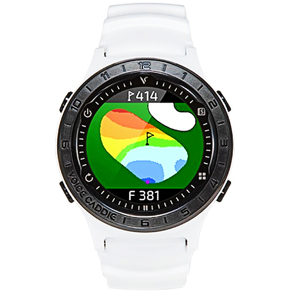 VoiceCaddie A2 Hybrid Golf GPS Watch with Slope White