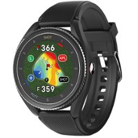 VoiceCaddie - T9 GPS Watch with Green Undulation and Slope - Black - Front_Zoom